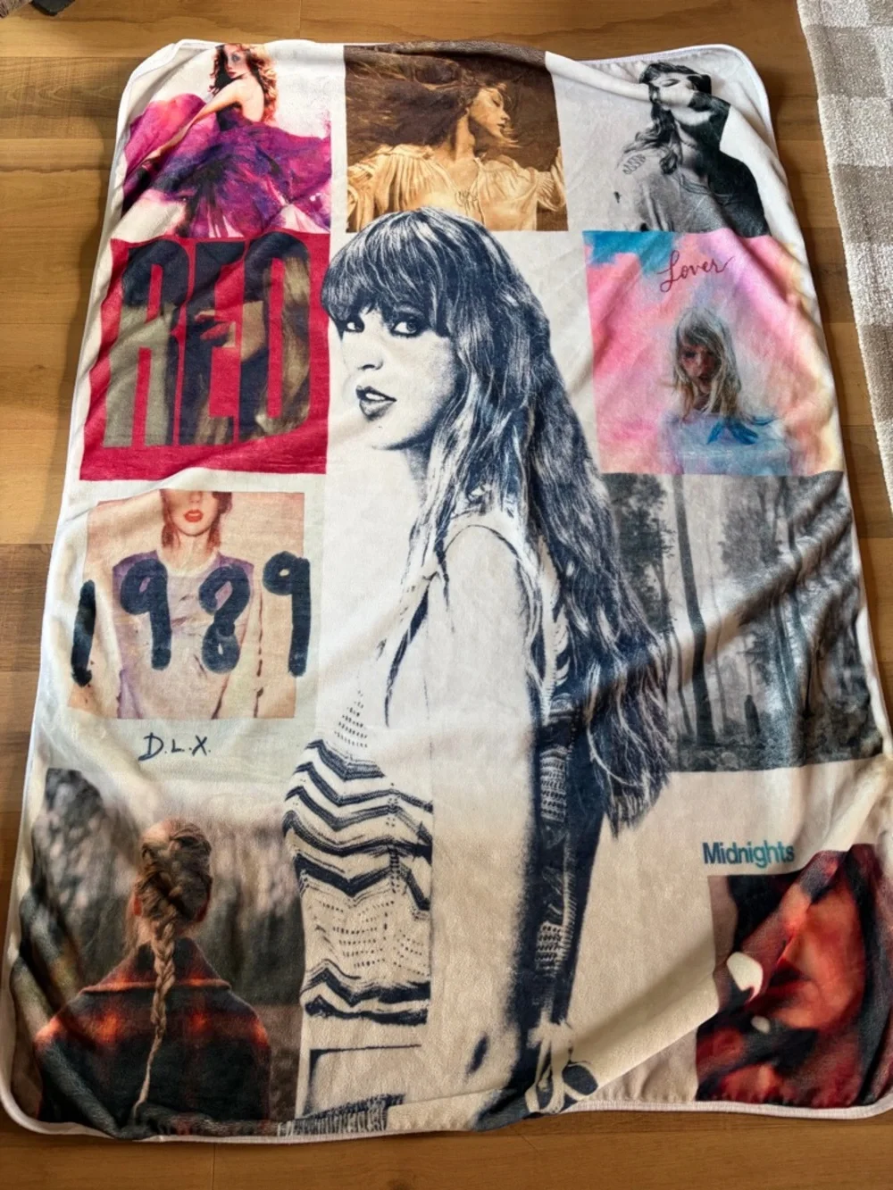 official Taylor Swift The Eras Tour Fleece Throw Blanket
